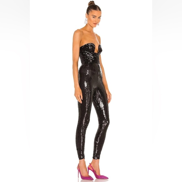 NWT Bronx and Banco black sequin Jupiter jumpsuit - Picture 3 of 8